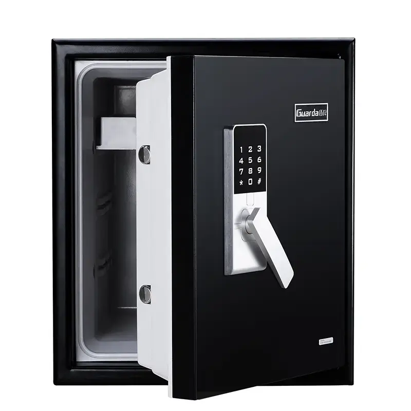 Medium-Fire-Safe-Model-3175ST-with-touchscreen-digital-lock-in-black-half-open.webp