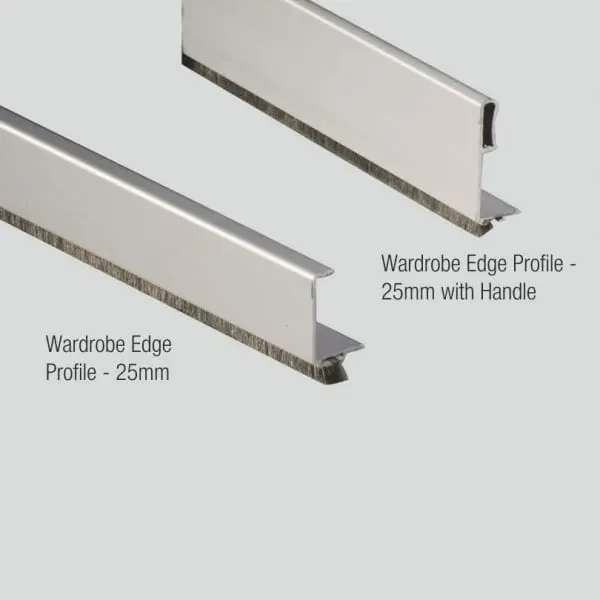 Aluminium Profile Handle - Edge for Wardrobe Sliding
